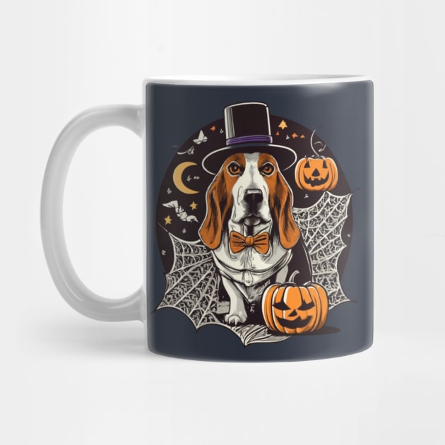 Basset Hound Pumpkin by BukovskyART